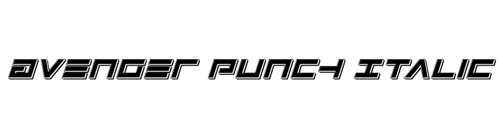 Avenger Punch Italic  font caratteri gratis