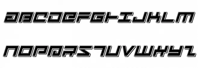 Avenger Punch Italic Schriftart Groß