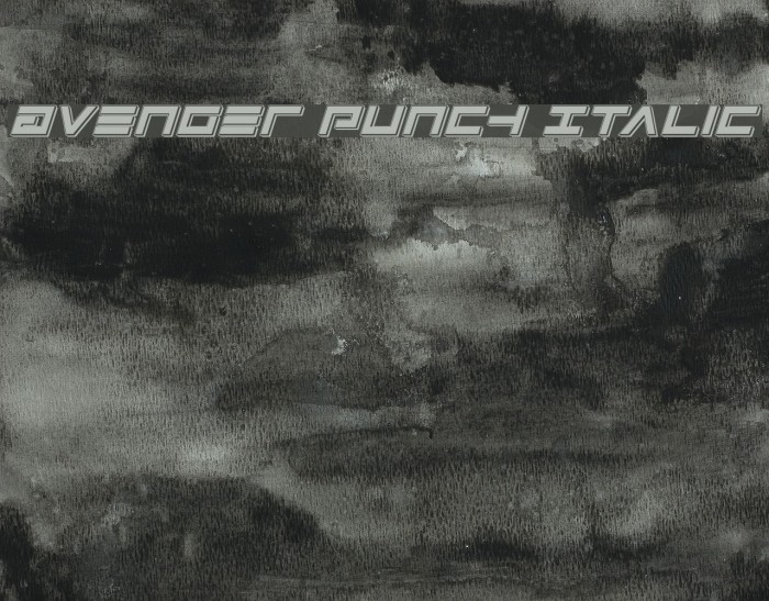 Avenger Punch Italic Example 1