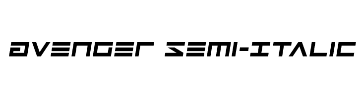 Avenger Semi-Italic  フリーフォントのダウンロード