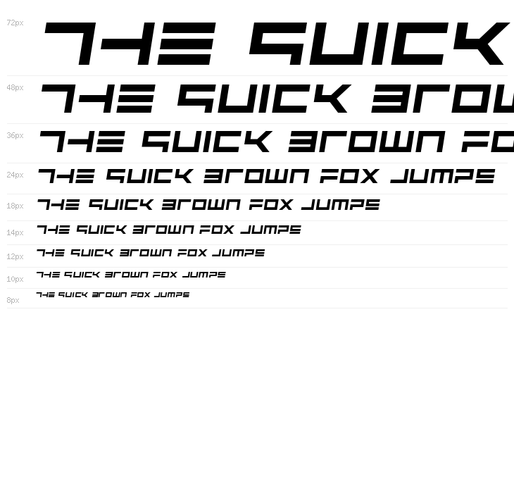 Avenger Semi-Italic Waterfall