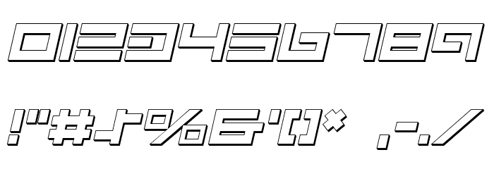 Avenger Shadow Italic Font OTHER CHARS