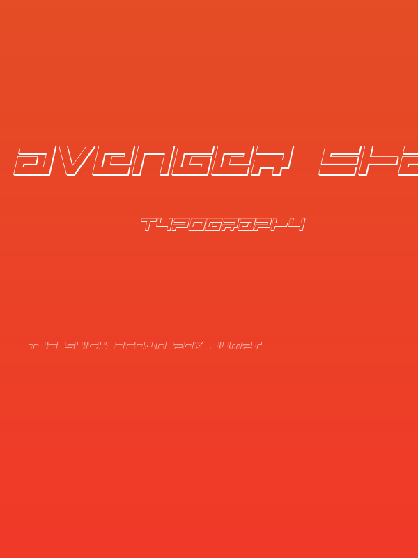 Avenger Shadow Italic Poster