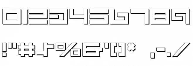 Avenger Shadow Font OTHER CHARS