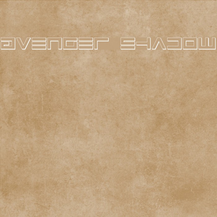 Avenger Shadow Font examples