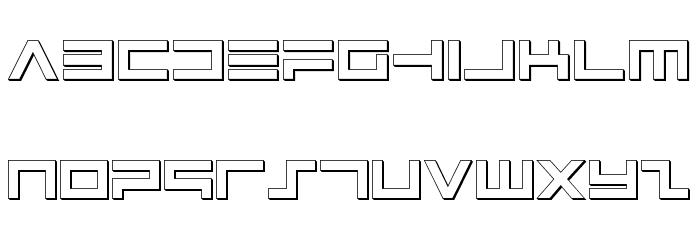 Avenger Shadow Font LOWERCASE