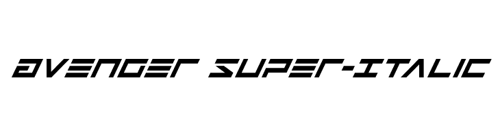 Avenger Super-Italic  Descarca Fonturi Gratis