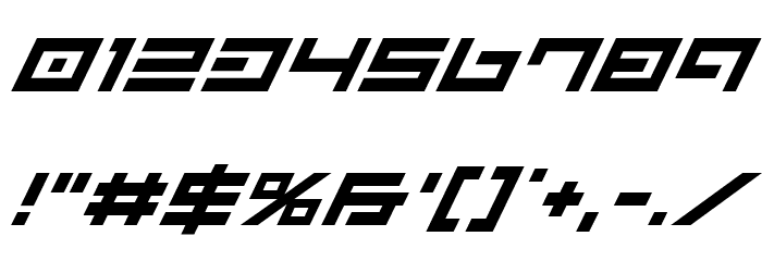 Avenger Super-Italic Font OTHER CHARS