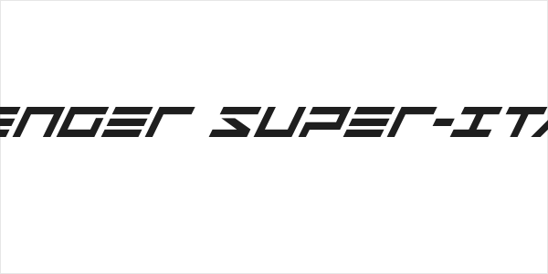 Avenger Super-Italic Logo