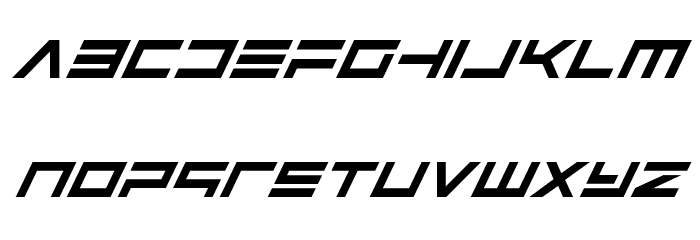 Avenger Super-Italic Font LOWERCASE