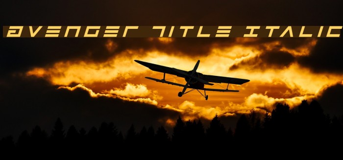 Avenger Title Italic Example 1