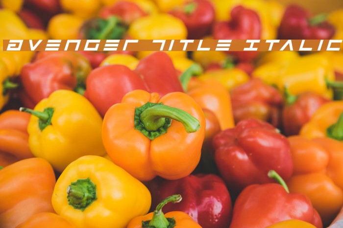 Avenger Title Italic Example 3