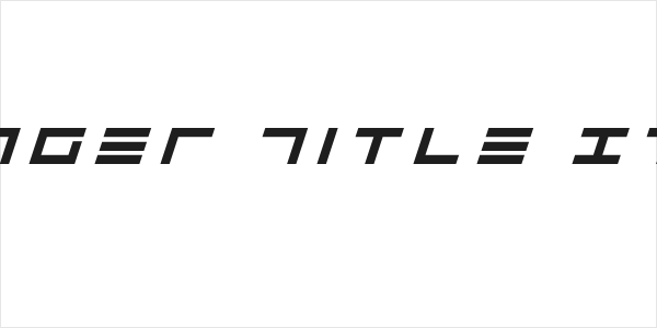 Avenger Title Italic Logo