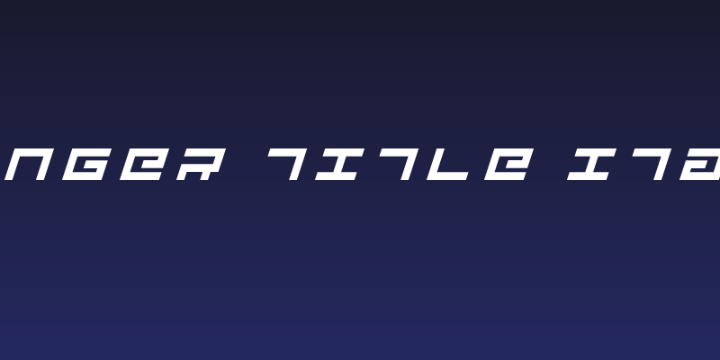 Avenger Title Italic Social Header