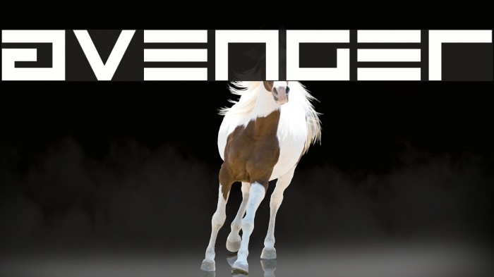 Avenger Font examples