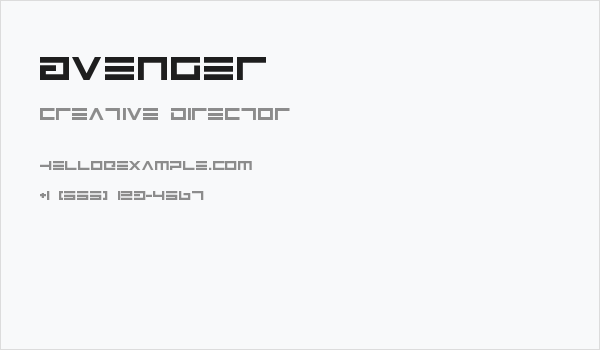 Avenger Business Card