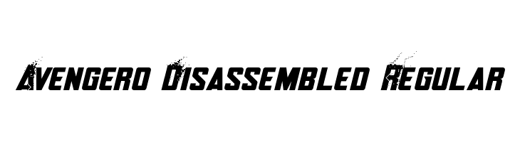 Avengero Disassembled Regular لخطوط تنزيل