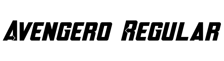 Avengero Regular Caratteri