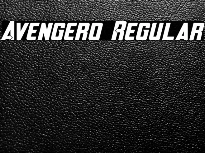 Avengero Regular Font examples