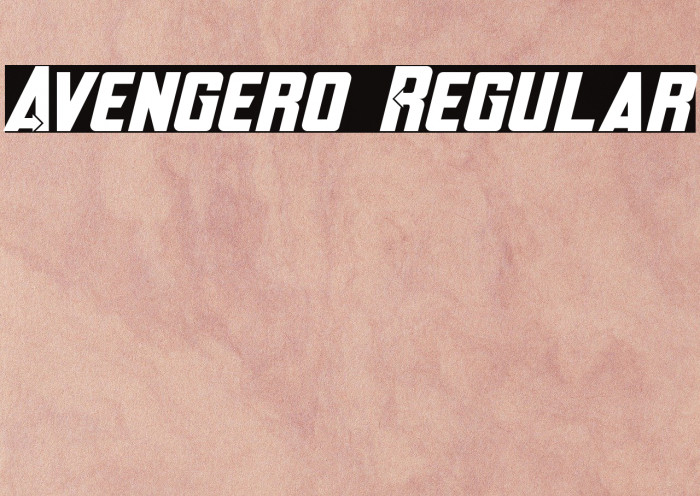 Avengero Regular Fonte examples