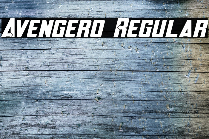 Avengero Regular Fonte examples