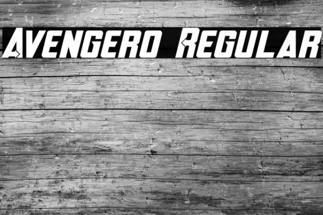 Avengero Regular Font examples
