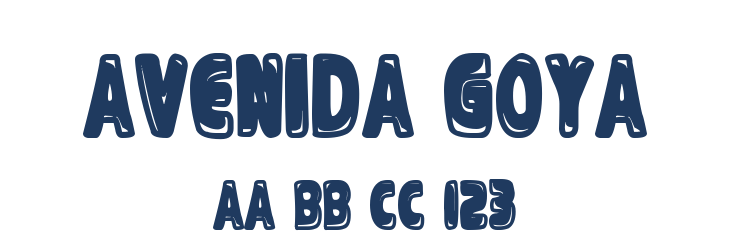 Avenida Goya Font Preview