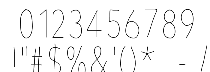 AvenirCondensedHand Font OTHER CHARS