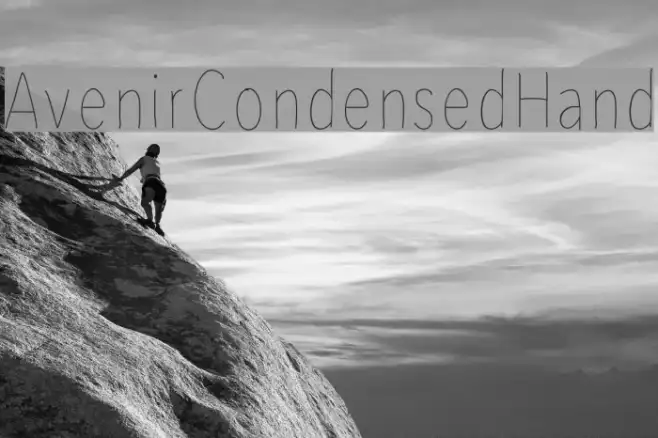 AvenirCondensedHand Example 1
