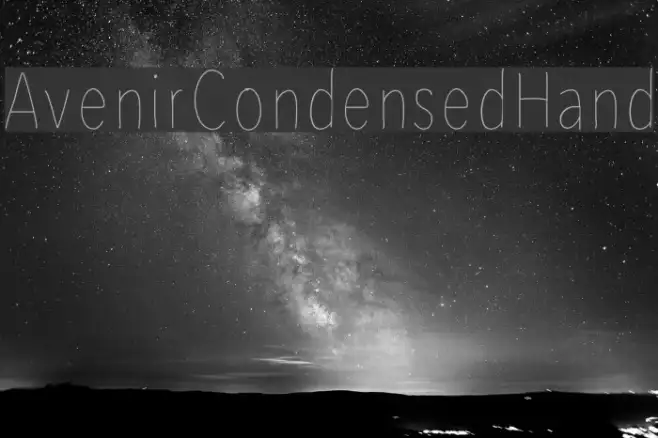 AvenirCondensedHand Example 2