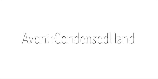 AvenirCondensedHand Logo