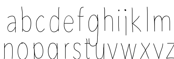 AvenirCondensedHand Font LOWERCASE