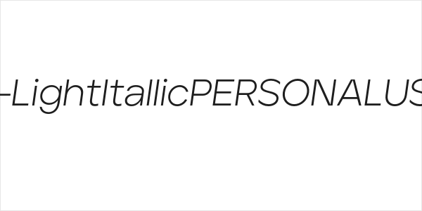 Aventa-LightItallicPERSONALUSEONLY Logo