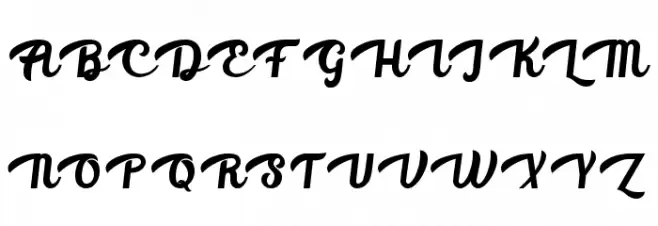 Aventurina Schriftart Groß