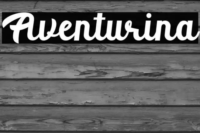 Aventurina Font examples