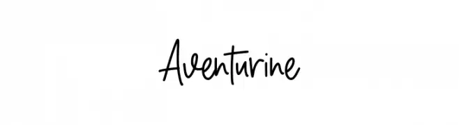 Aventurine  フリーフォントのダウンロード