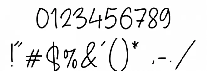 Aventurine Font OTHER CHARS