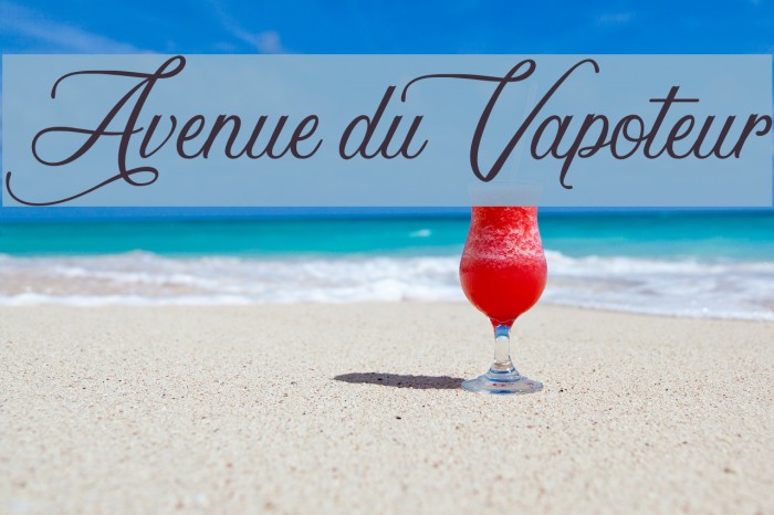 Avenue du Vapoteur Шрифта examples