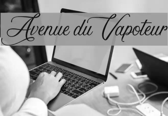 Avenue du Vapoteur Шрифта examples