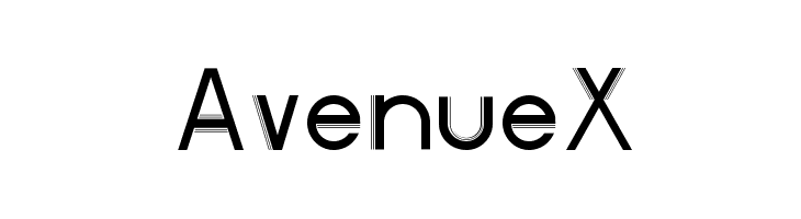 AvenueX  नि: शुल्क फ़ॉन्ट्स डाउनलोड