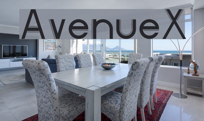 AvenueX Font examples
