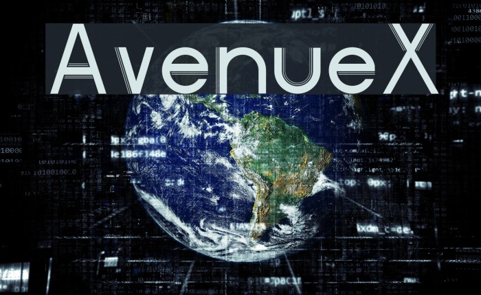 AvenueX Font examples
