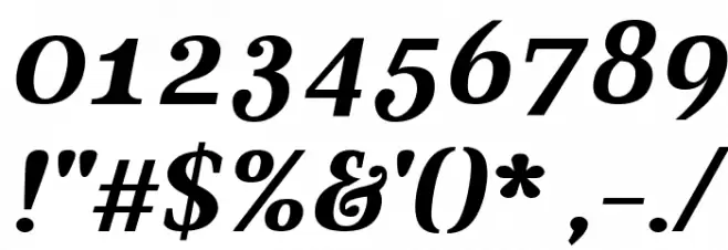 Aver Bold Italic Font OTHER CHARS