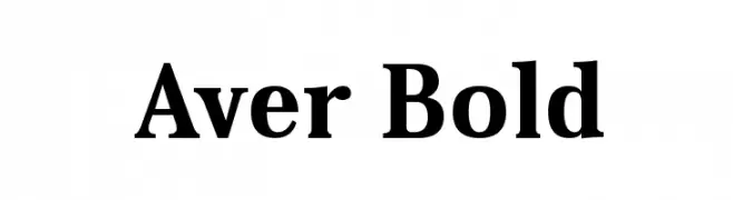 Aver Bold  font caratteri gratis