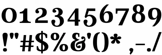 Aver Bold Font OTHER CHARS