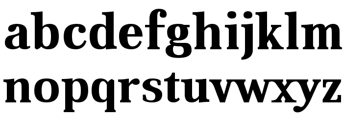 Aver Bold Font LOWERCASE
