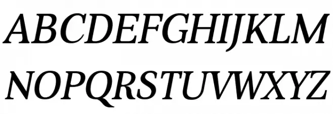 Aver Italic Шрифта ВЕРХНИЙ