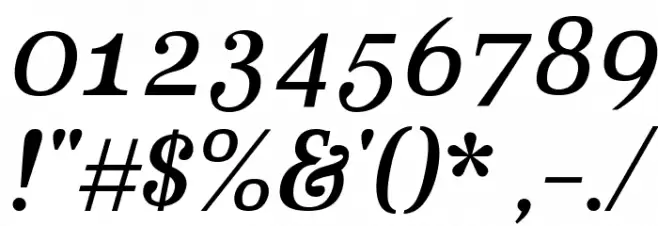 Aver Regular Italic Font OTHER CHARS