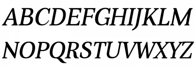 Aver Regular Italic 字体 大写