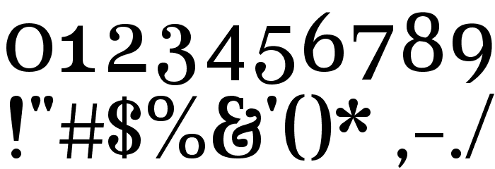 Aver Font OTHER CHARS